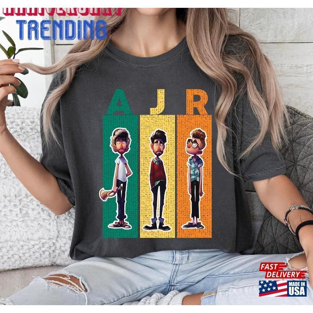 Ajr Band Shirt Classic Tshirt Members Chibi   1